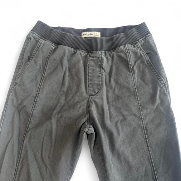 Abercrombie Kids Army Green Joggers | Size Large | 100% Cotton - Picture 2 of 6